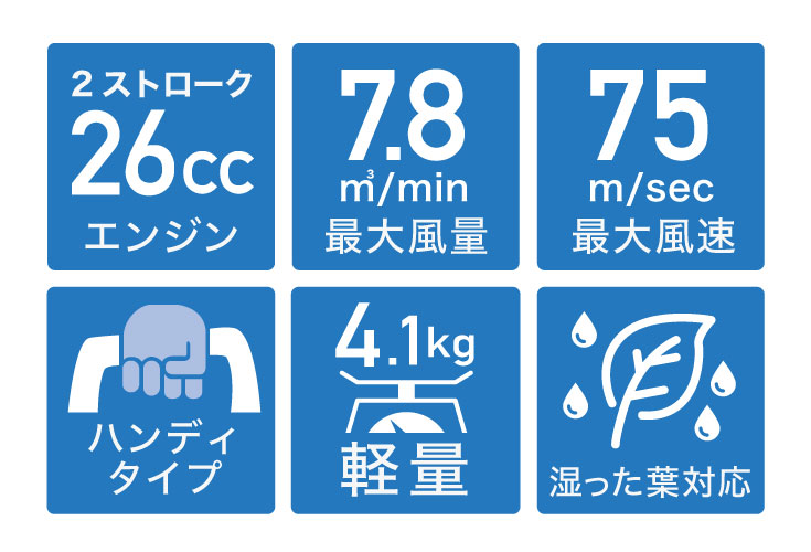 9月限定 シーズン直前割＞エンジン式 ブロワ（ブロア）送風機 ハイパワー 26cc 2ストローク／HG-EB260 【1年保証】 | ガーデニング, ブロワーバキューム | HAIGE